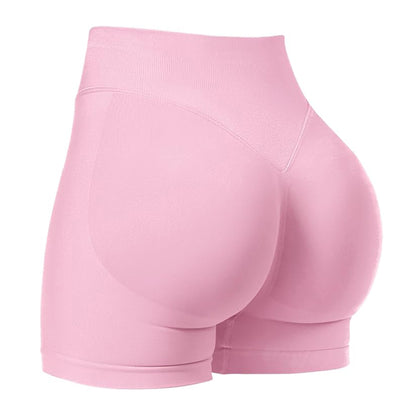 Womens High-Waisted Yoga Fitness Shorts