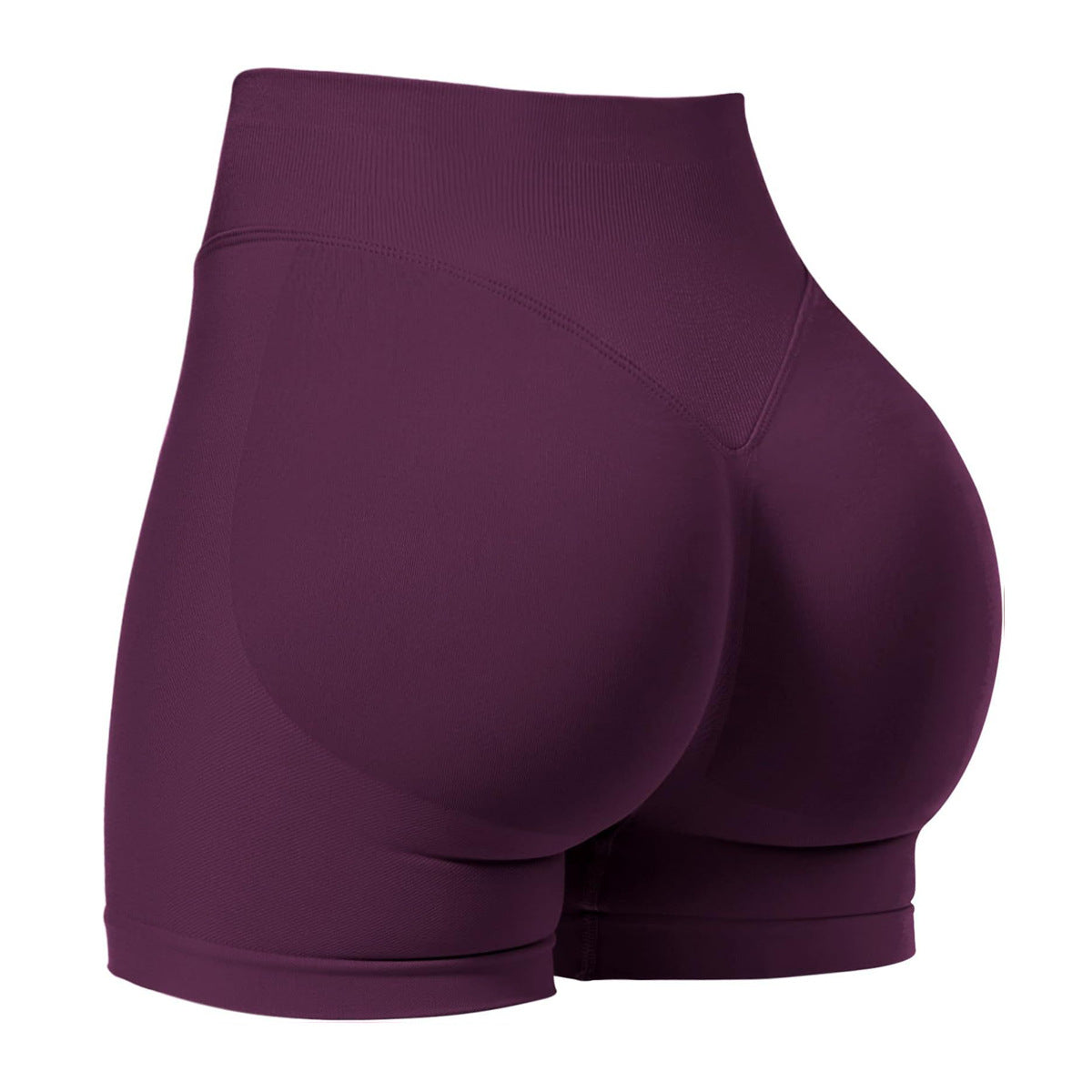 Womens High-Waisted Yoga Fitness Shorts