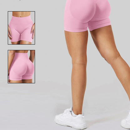 Womens High-Waisted Yoga Fitness Shorts