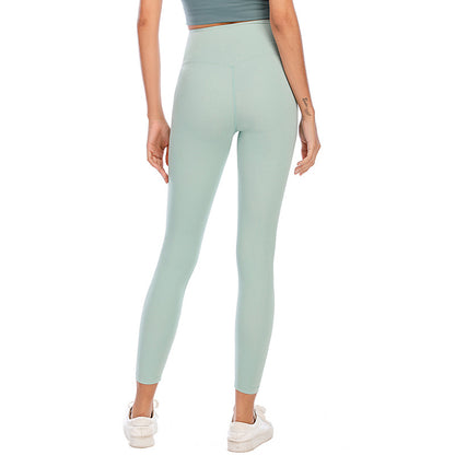 Womens High-Waisted Yoga Pants Quick-Dry Workout Tights