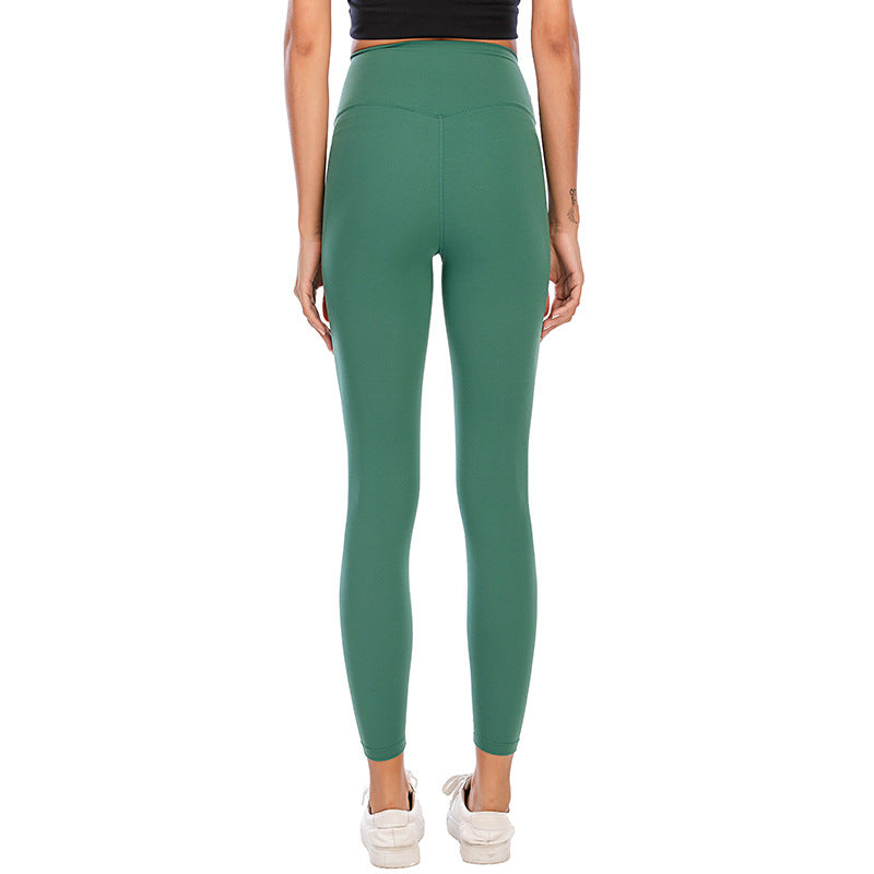 Womens High-Waisted Yoga Pants Quick-Dry Workout Tights