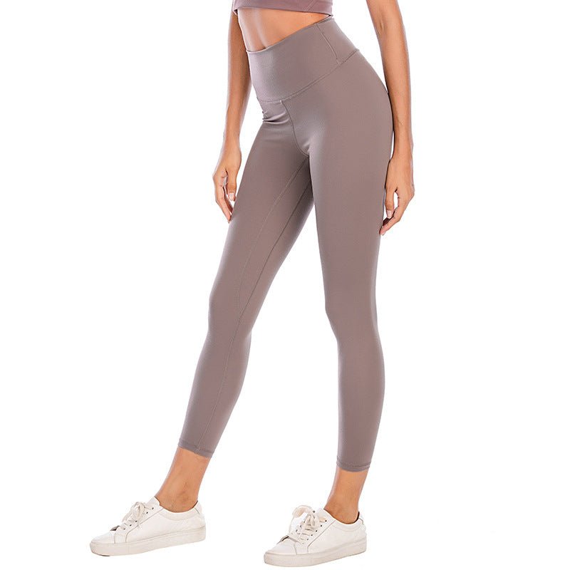 Womens High-Waisted Yoga Pants Quick-Dry Workout Tights