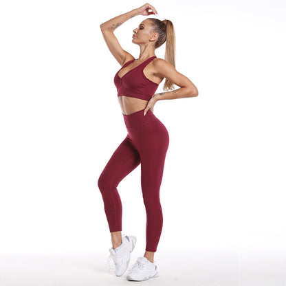 Womens High-Waisted Yoga Set