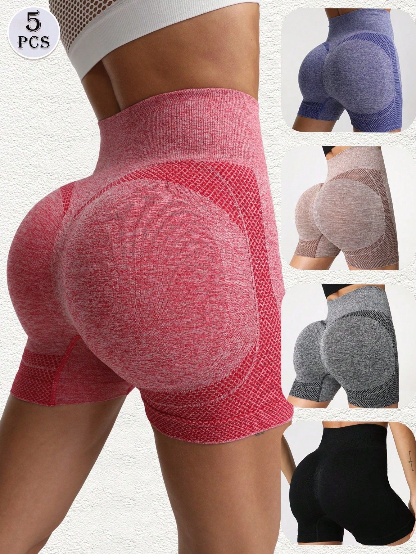 Womens High-Waisted Yoga Shorts