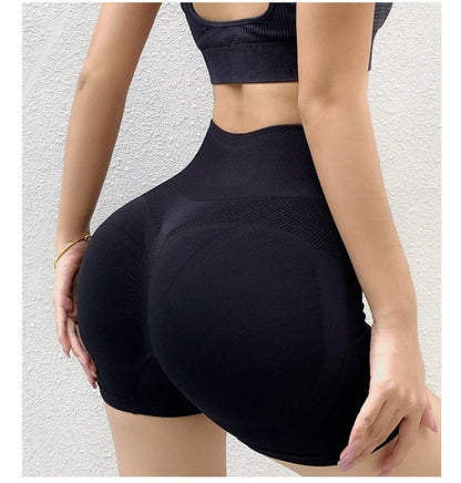 Womens High-Waisted Yoga Shorts
