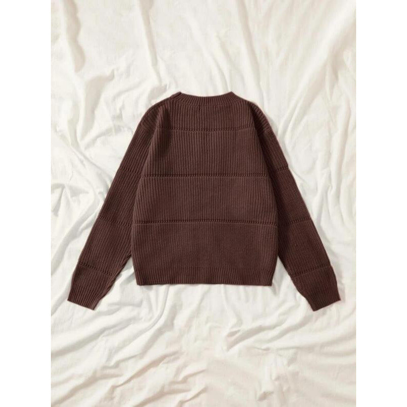 Womens Hollow Knit Sweater