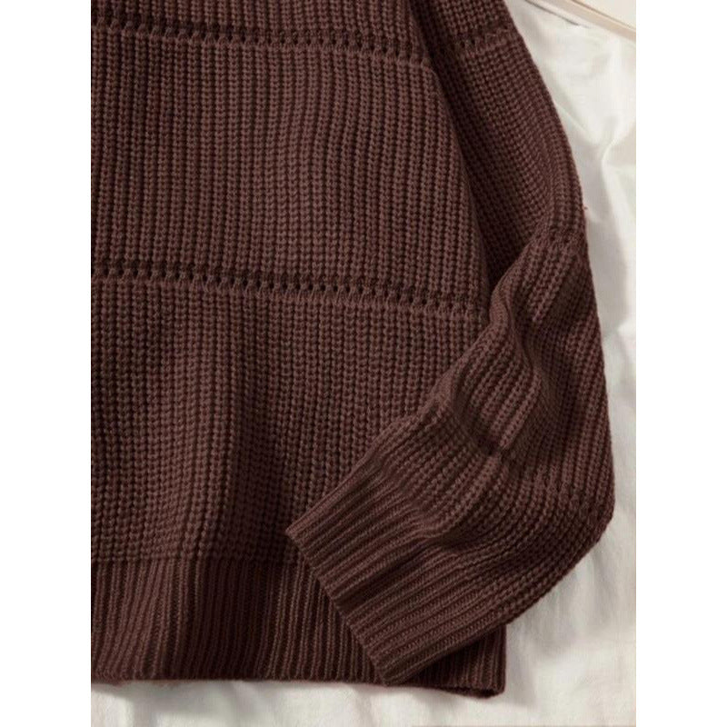 Womens Hollow Knit Sweater