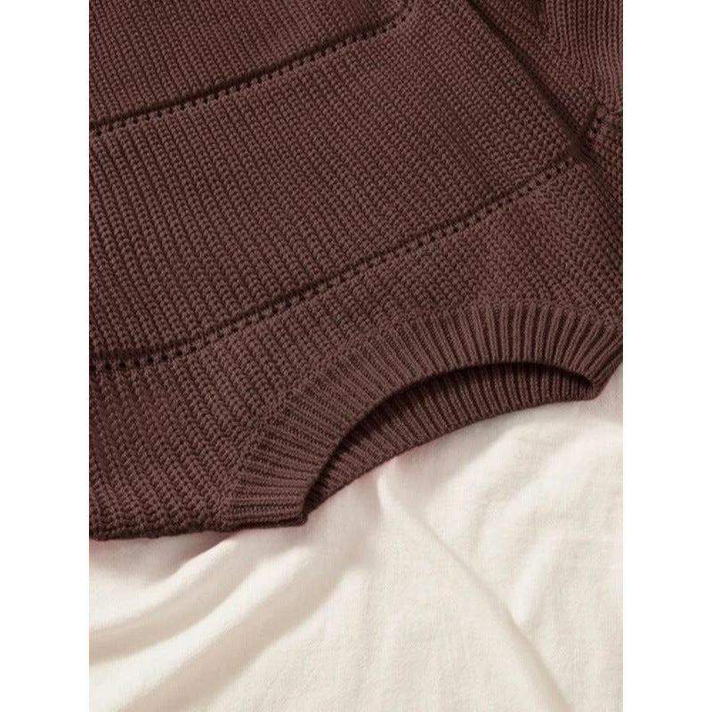 Womens Hollow Knit Sweater
