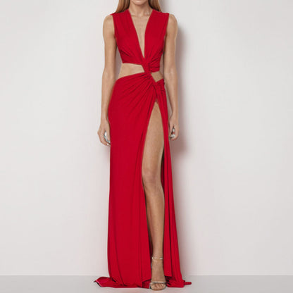 Womens Hollow Out Irregular Dress