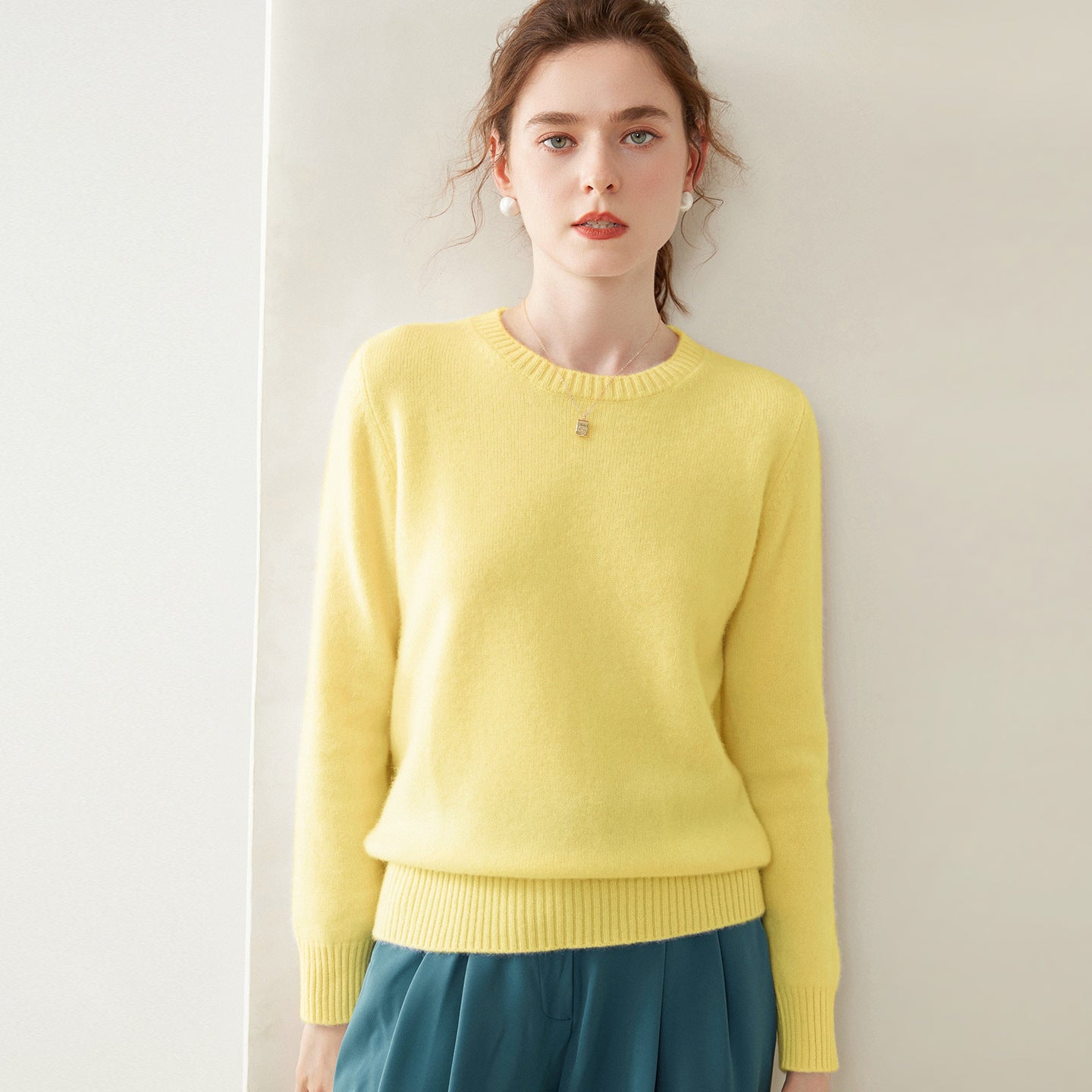 Womens Hooded Cashmere Blend Sweater