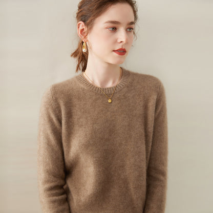 Womens Hooded Cashmere Blend Sweater