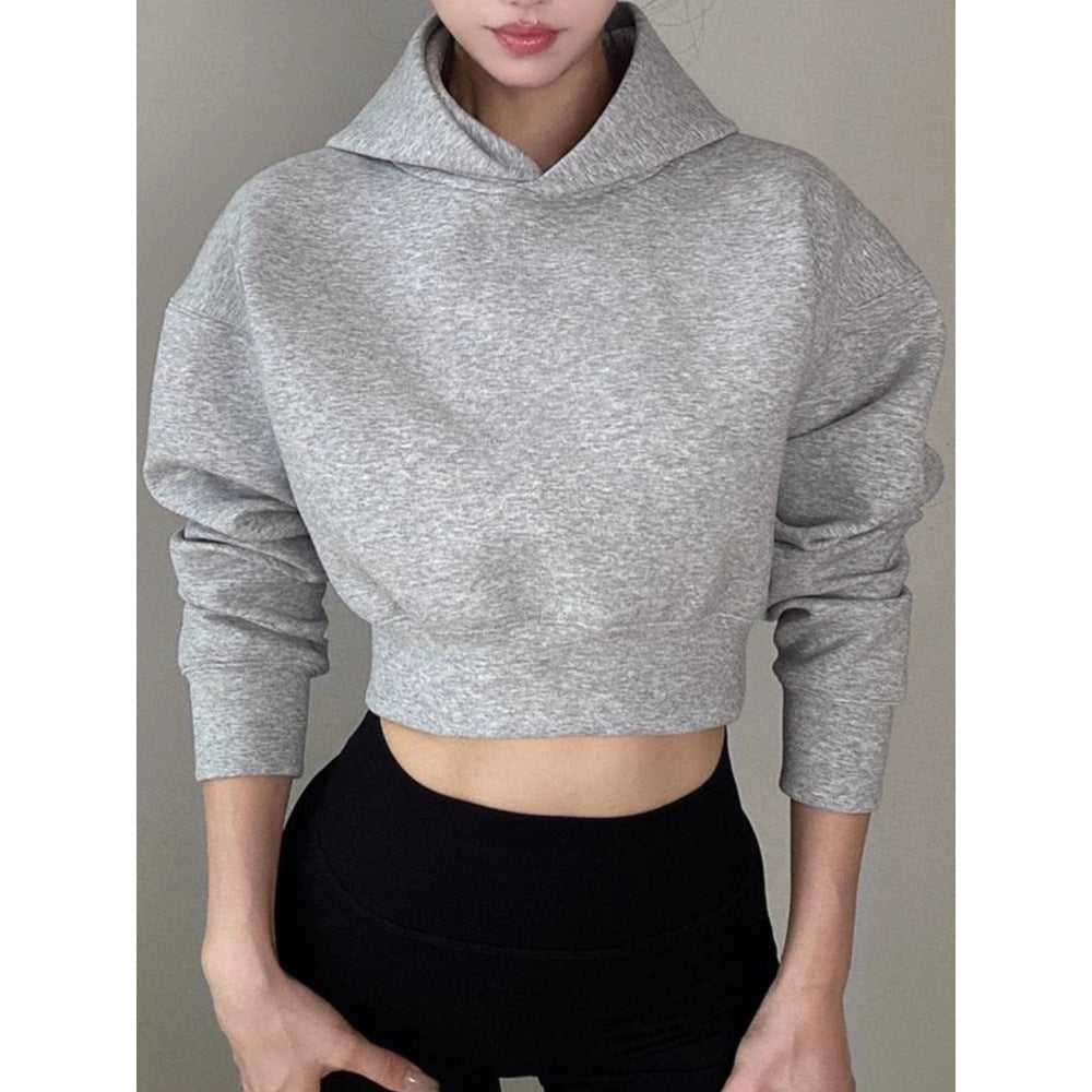 Womens Hooded Fitness Sweatshirt