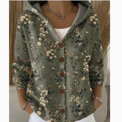 Womens Hooded Knit Cardigan Sweater