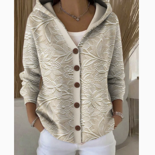 Womens Hooded Knit Cardigan Sweater
