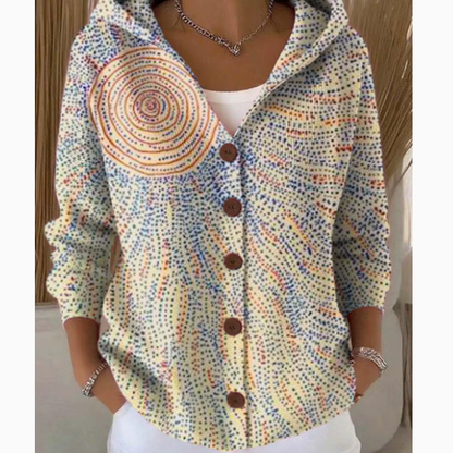 Womens Hooded Knit Cardigan Sweater