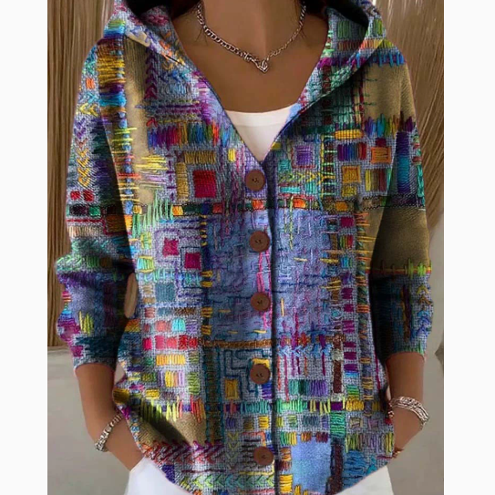Womens Hooded Knit Cardigan Sweater