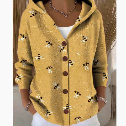Womens Hooded Knit Cardigan Sweater