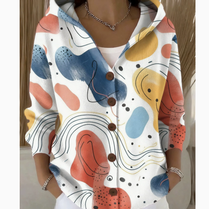 Womens Hooded Knit Cardigan Sweater