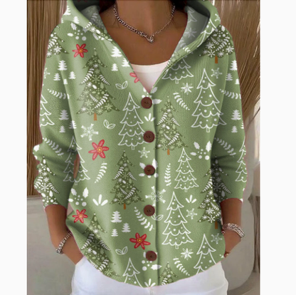 Womens Hooded Knit Cardigan Sweater