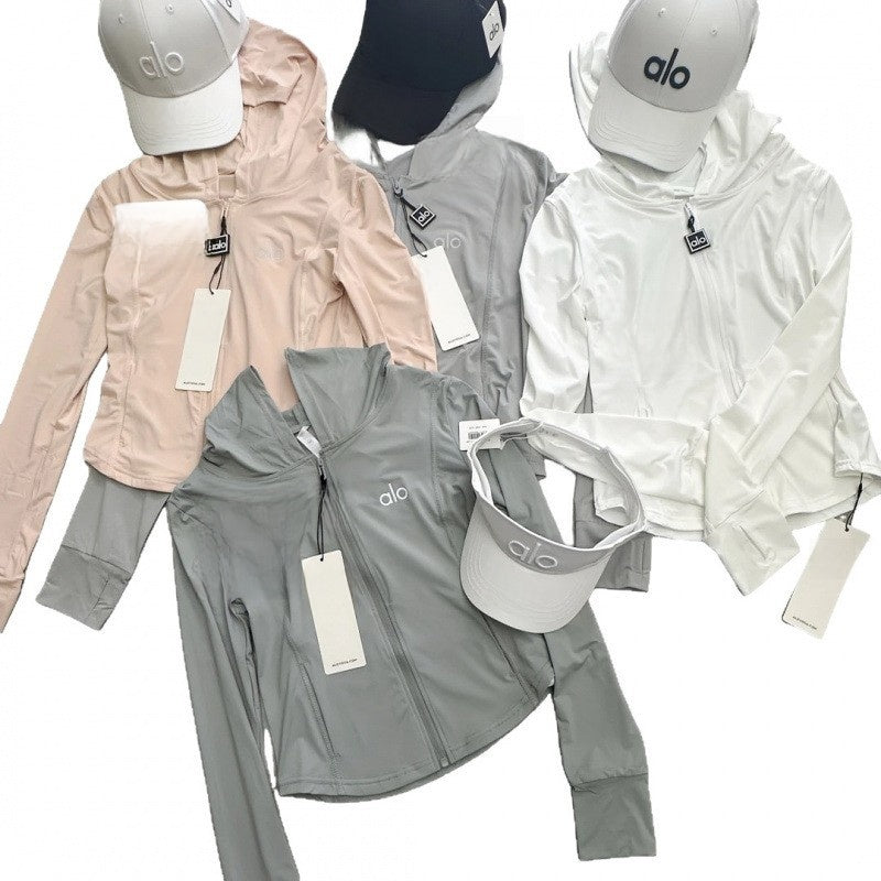Womens Hooded Zipper Sweatshirt
