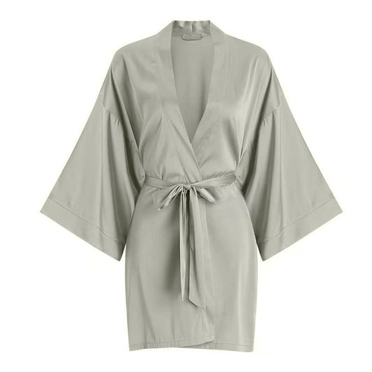 Womens Ice Silk Bathrobe