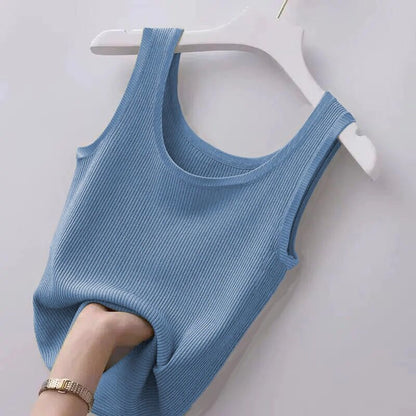 Womens Ice Silk Sleeveless Vest
