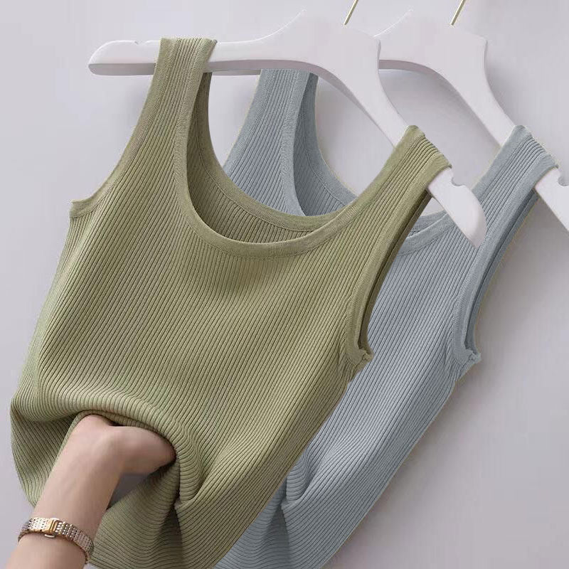 Womens Ice Silk Sleeveless Vest