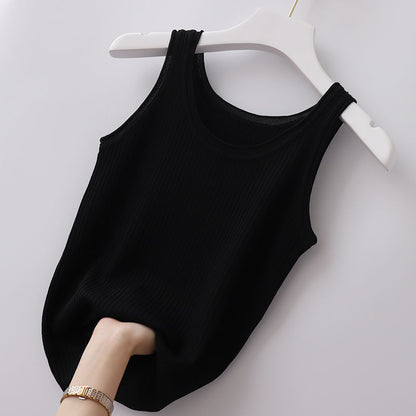 Womens Ice Silk Sleeveless Vest