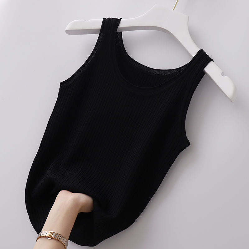 Womens Ice Silk Sleeveless Vest