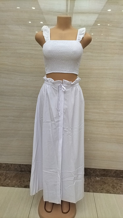 Womens Irregular Hem Midi Skirt