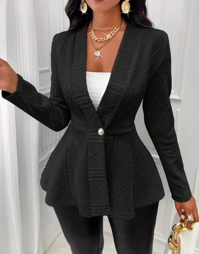 Womens Jacquard Coat
