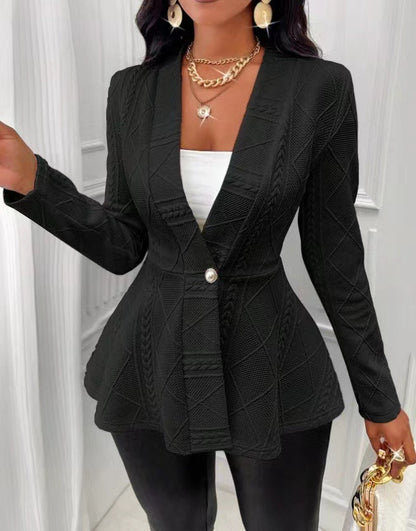 Womens Jacquard Coat
