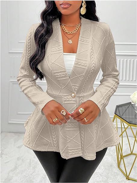 Womens Jacquard Coat