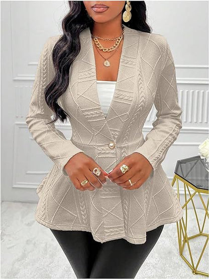 Womens Jacquard Coat