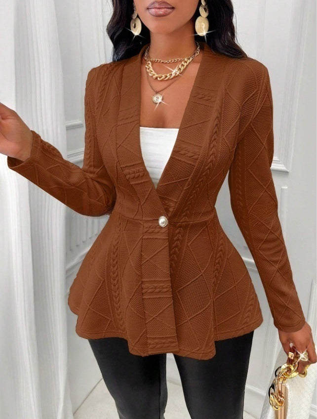 Womens Jacquard Coat