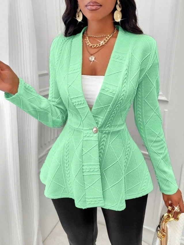 Womens Jacquard Coat