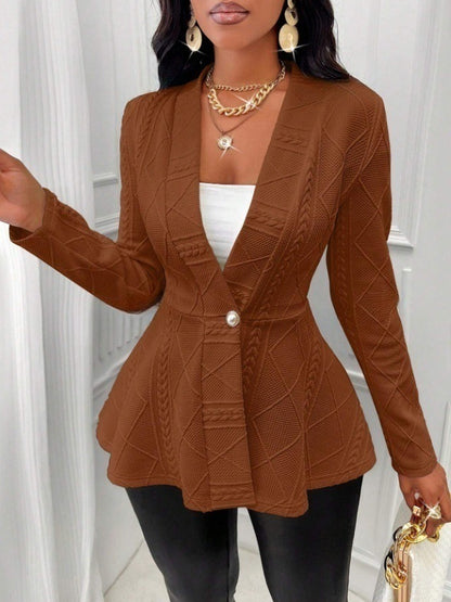 Womens Jacquard Coat