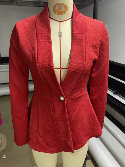 Womens Jacquard Coat