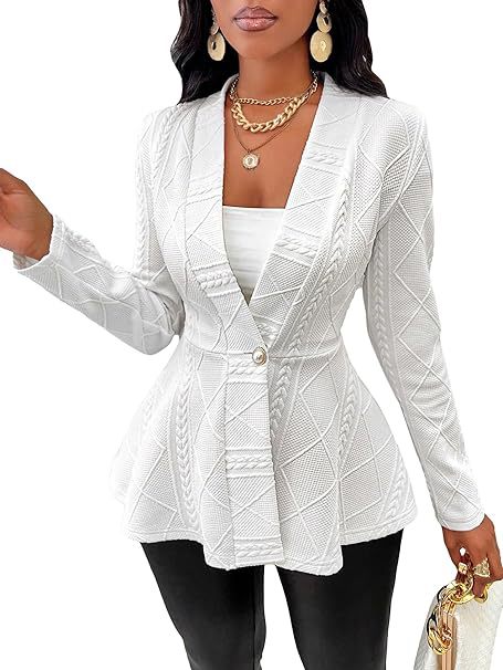 Womens Jacquard Coat