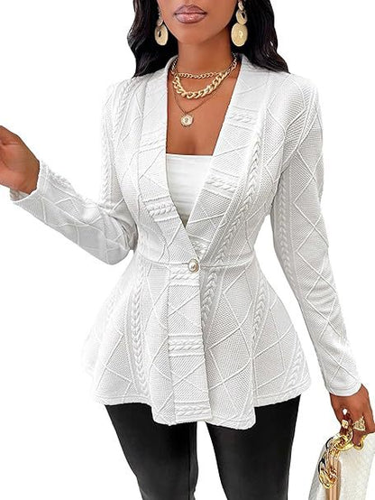 Womens Jacquard Coat