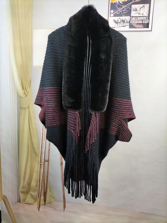Womens knit cape