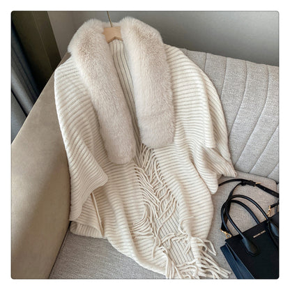 Womens knit cape