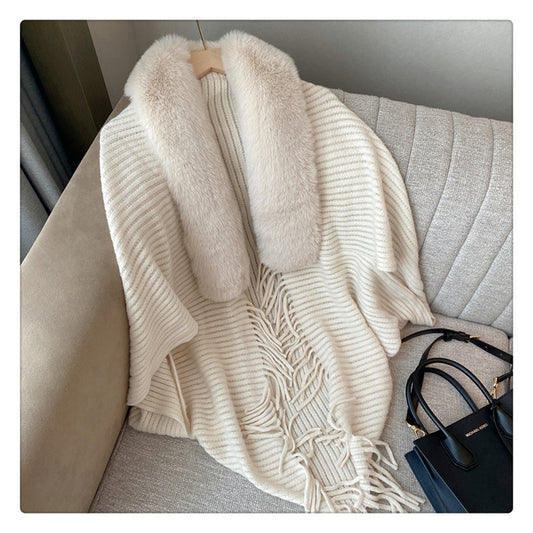 Womens knit cape