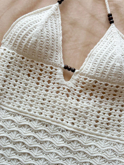 Womens Knitted Beach Cover Up Dress