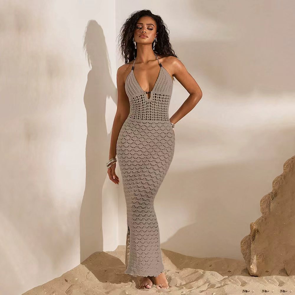 Womens Knitted Beach Cover-Up Skirt