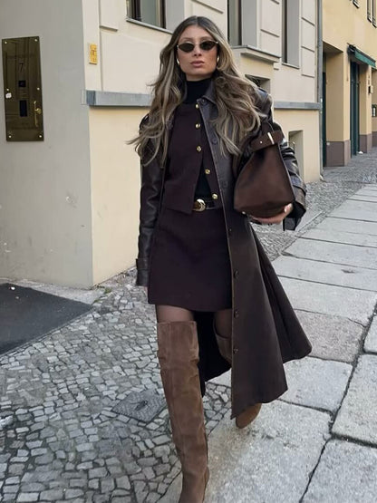 Womens Knitted Suit