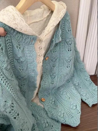 Womens Knitted Sweater and Hoodie