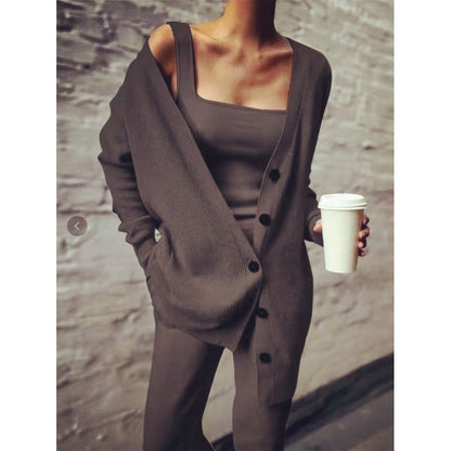 Womens Knitted Three-Piece Set