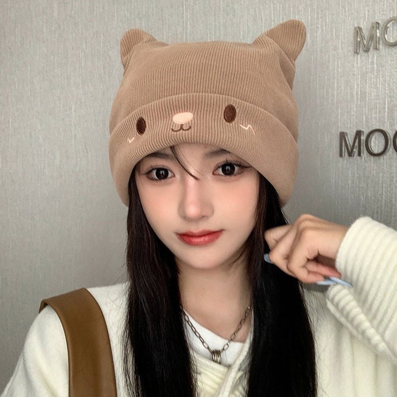 Womens Knitted Winter Beanie Hat