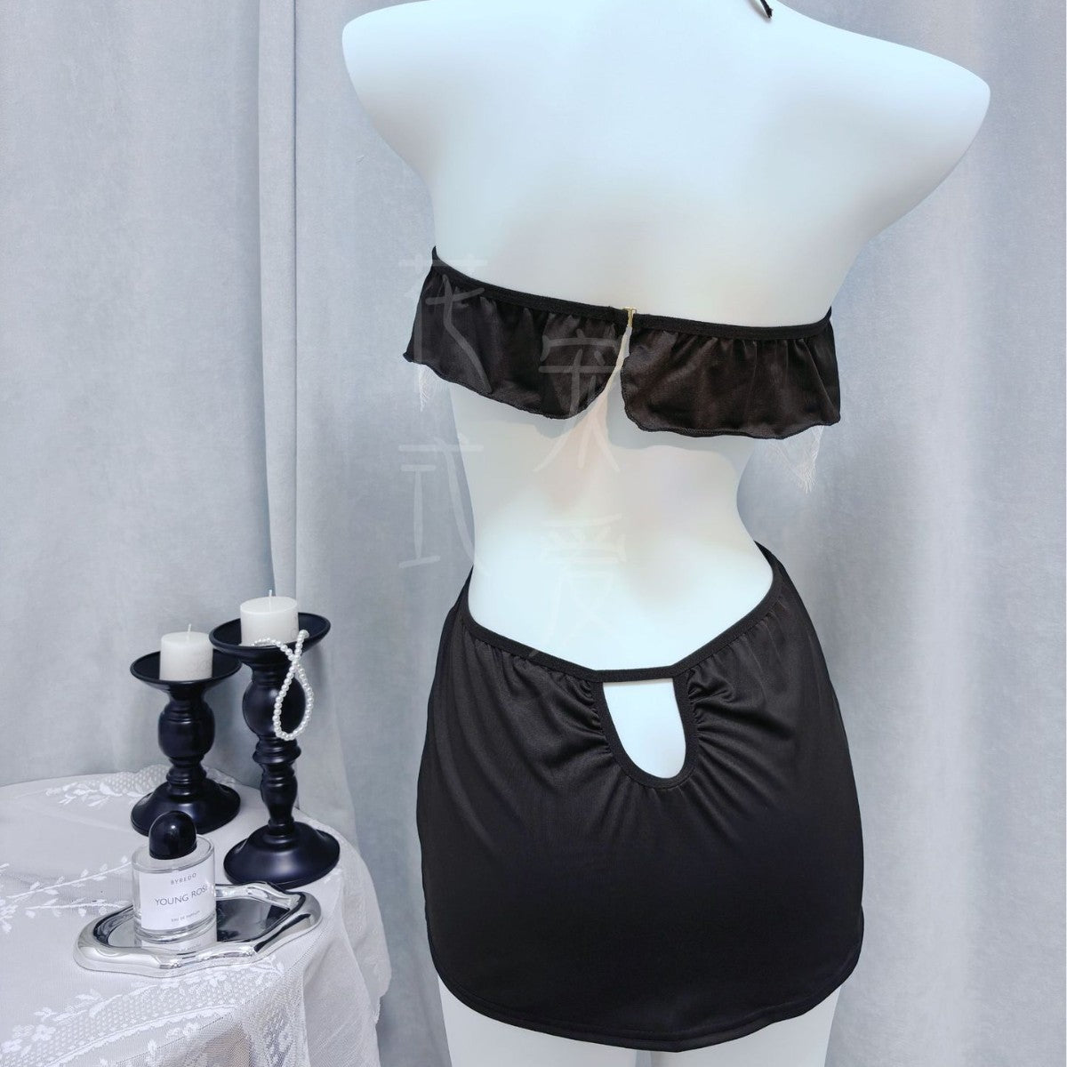 Womens Lace Backless Nightdress